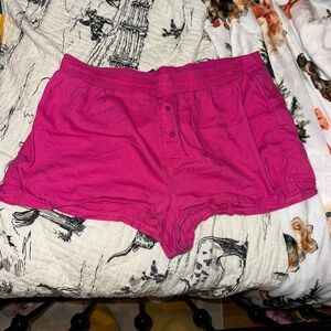 PINK Victoria's Secret Fuchsia Pajama Shorts